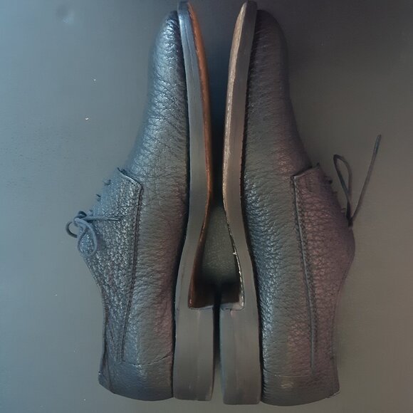 Rare Crockett & Jones Athlone SZ 9.5 Water Bison Vintage Black Men's Derby Shoes - Picture 4 of 16